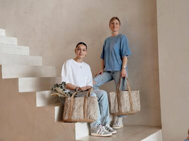 Decorasian Jute Shopping Bag – Jute Bag – Shopping Bag in Boho Style – Ibiza Bag