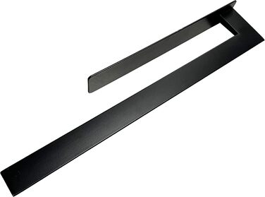 Тримач для рушників без свердління, подвійний, з нержавіючої сталі 304, двозахватний, самоклеючий, для ванної кімнати та кухні (#6 Чорний)