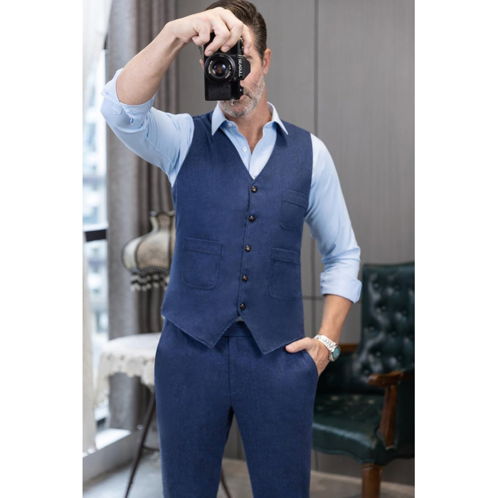 Жакет-жилет Solovedress Vintage Classic з вовни для весілля, Regular Fit, розмір S, зелений