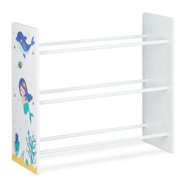 Relaxdays Children's Shelving Unit with 9 Boxes and Motif