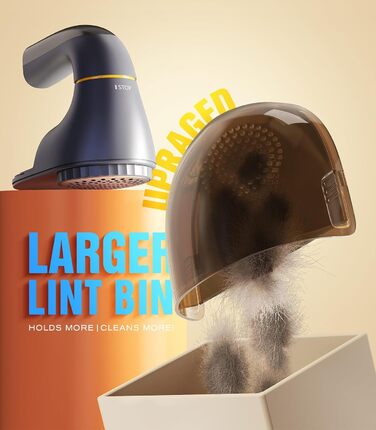 Електричний видальник ворсу POPCHOSE - бездротовий пристрій для видалення ворсу з одягу, меблів, 2000 mAh, 6 лез, 2 швидкості