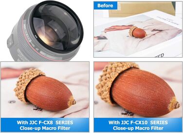 Фільтр JJC Close-up Lens Set для макрозйомки (49mm) (+2, +4, +8, +10) для Canon, Nikon, Sony, Olympus, Fuji DSLR