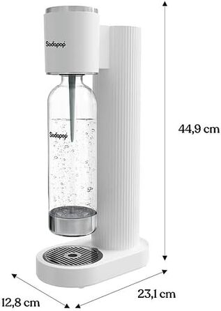 Водопровідна система Sodapop Cooper: стильна та компактна модель (44.9 см, білий, з PET-пляшкою)