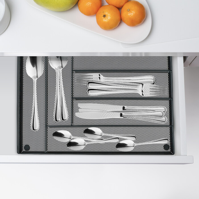 Relaxdays Cutlery Box for Drawers made of Metal