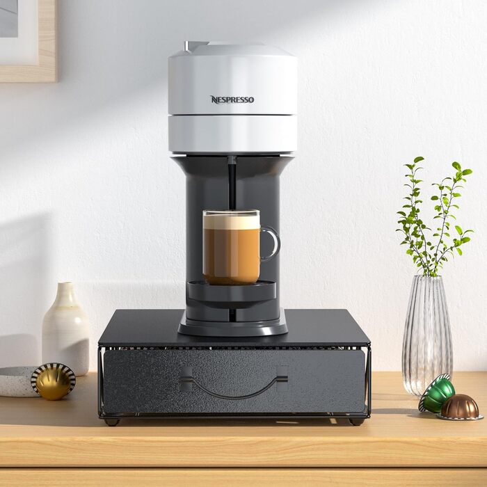 Тримач для капсул кави Nespresso Vertuo та Dolce Gusto на 50 капсул, металевий органайзер, підставка для кавомашини