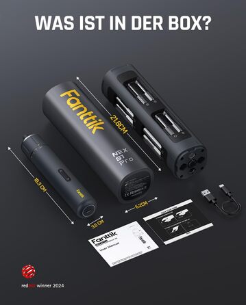 Електрична викрутка Fanttik S1 Pro 3.7V з магнітом, комплект з 16 біт, регулювання крутного моменту до 6 Nm, акумулятор 2000 mAh, для ремонту меблів та комп'ютерів