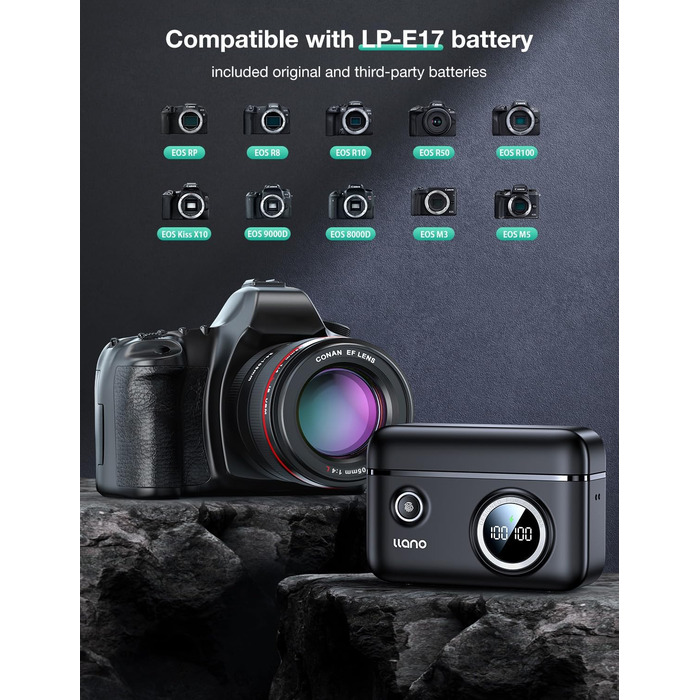 Зарядний пристрій для акумуляторів Canon LP-E17 з акумулятором 950 mAh (1 шт.) - Dual Charger Set