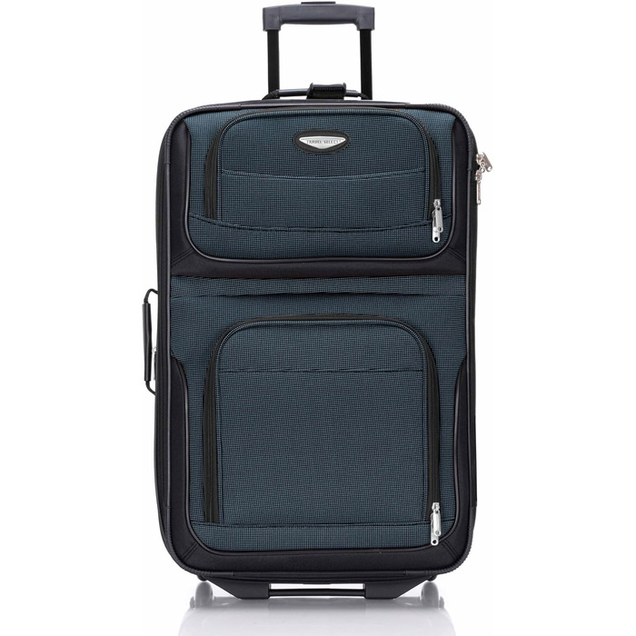 Набір валіз Travel Select Amsterdam: 8-piece set, 88 літрів, розширюваний, червоний, темно-синій, помаранчевий, сірий