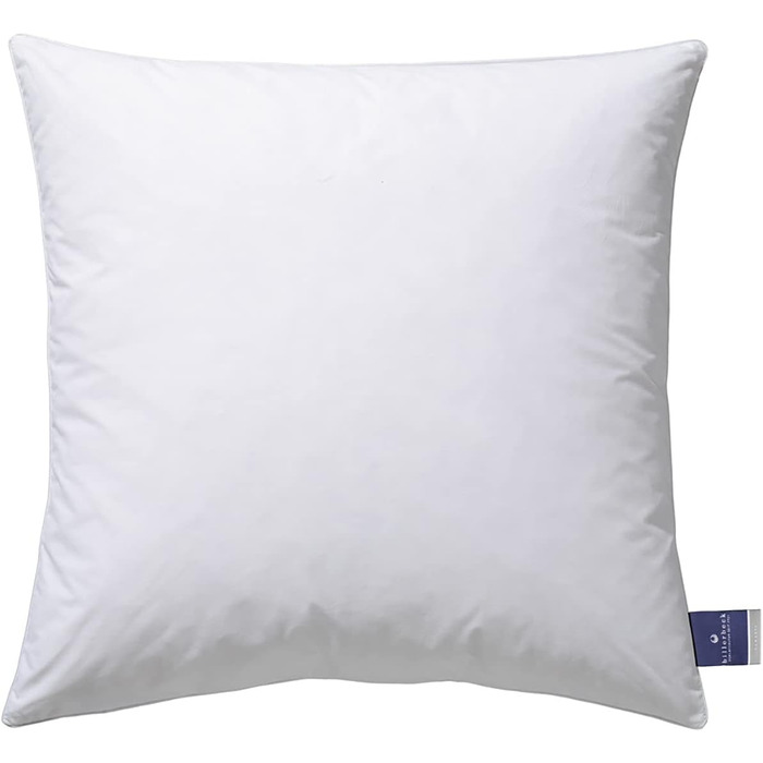 Подушка Billerbeck Picco 80x80 см, пухова, середня жорсткість, гіпоалергенна, для алергіків, придатна для прання до 60°C