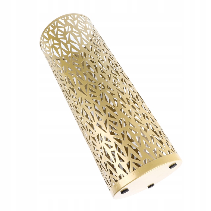 Металевий підставка-парасольниця, кругла/трикутна, золотиста, великий розмір