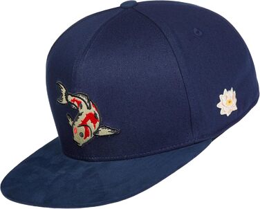 Кепки Snapback Cadency® для чоловіків та жінок, унікальні тематичні кепки, бейсболки з прямим козирком, регульовані, теплі зимові - темно-зелені (Кої, Navy)