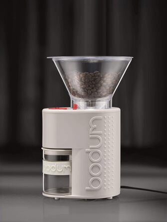 Кавомолка Bodum EURO-3 Bistro, нержавіюча сталь, біла