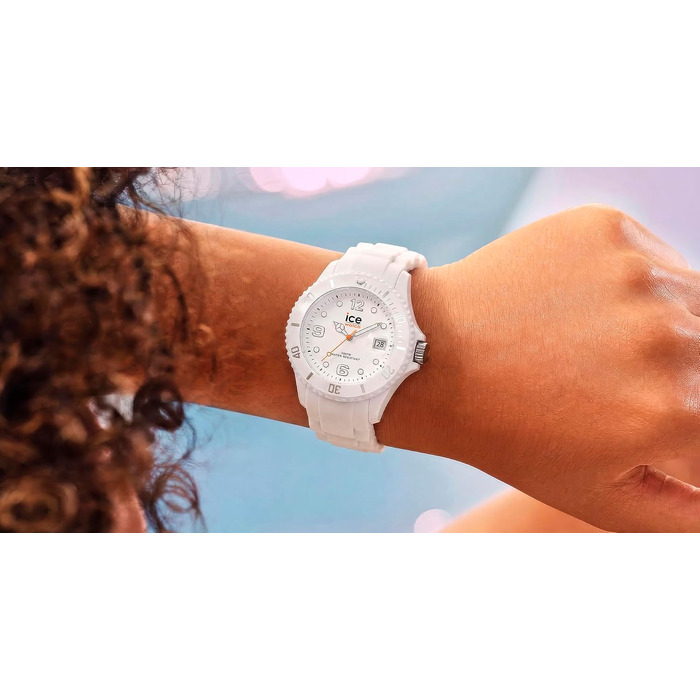 Жіночий годинник Ice-Watch ICE forever White: білий силіконовий ремінець, діаметр 40 мм (Medium)