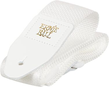 Гітарний ремінь Ernie Ball Polypropylene, Білий, Стандартний