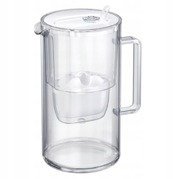 Скляний фільтр-кувшин Aquaphor Glass, білий + 4 фільтри Maxfor+ Mg