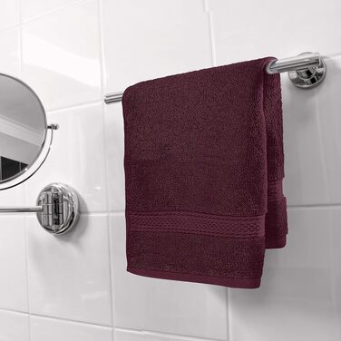 Набір рушників для рук Utopia Towels з 100% бавовни, 41x71 см, 6 шт, бордовий — м'які та гігроскопічні