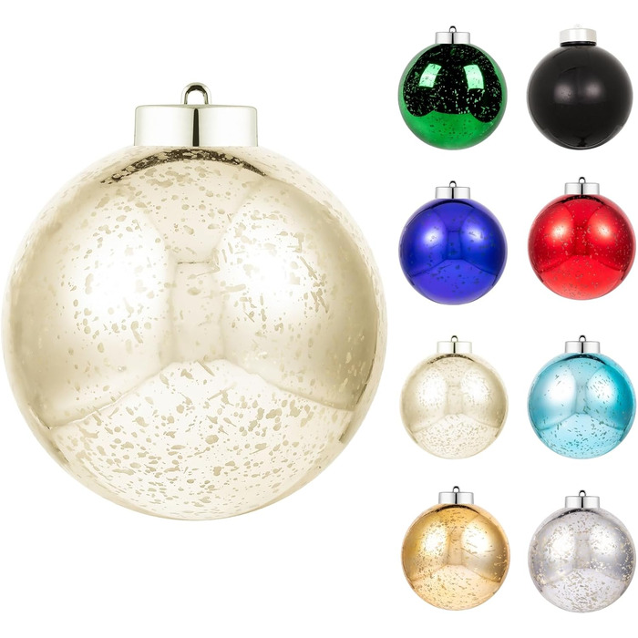 Різдвяні кулі-прикраси XmasExp (8 см, м'ятно-зелені) - 20 шт. Міцні, для ялинки, декор на Новий Рік, Хелловін, весілля.