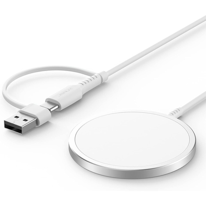 Бездротовий зарядний пристрій JSAUX MagSafe 15W для iPhone 17/16/15/14/13/12, AirPods 3/2, Кольоровий (блакитний)
