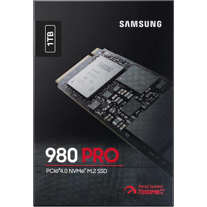 SSD Samsung 980 PRO 1TB NVMe M.2 PCIe 4.0 - Внутрішній SSD для геймінгу та редагування відео