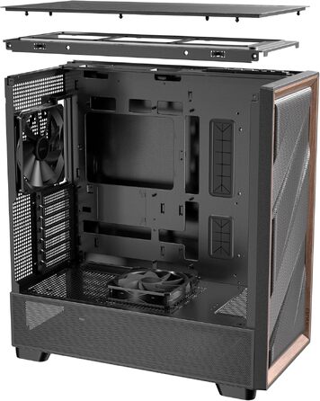 Корпус для ПК Antec Flux Midi Tower, чорний матовий, Gaming Case