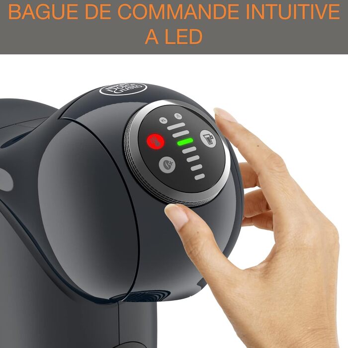 Кавомашина капсульна NESCAFÉ Dolce Gusto Genio S Plus by Krups, автоматична, космічно-сіра, KP340B