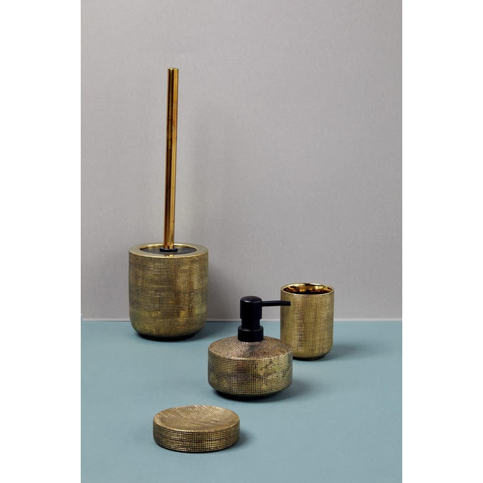 Дозатор для мила WENKO Rivara, керамічний, ручної роботи, 400 мл, золотий