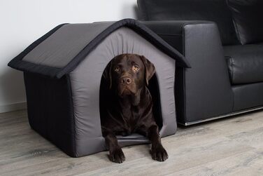 SunnyDogs Grey Fabric Dog House - L 64 x 57 x 60 cm