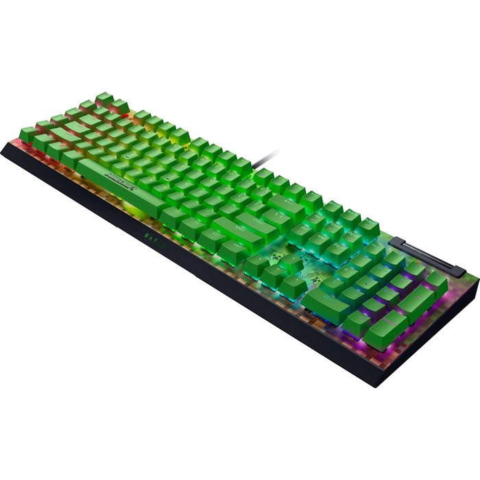 Механічна ігрова клавіатура Razer BlackWidow V4X з Green Clicky Switches (RGB Chroma, 6 макро-клавіші, Doubleshot ABS-клавіші, QWERTY US-розкладка)