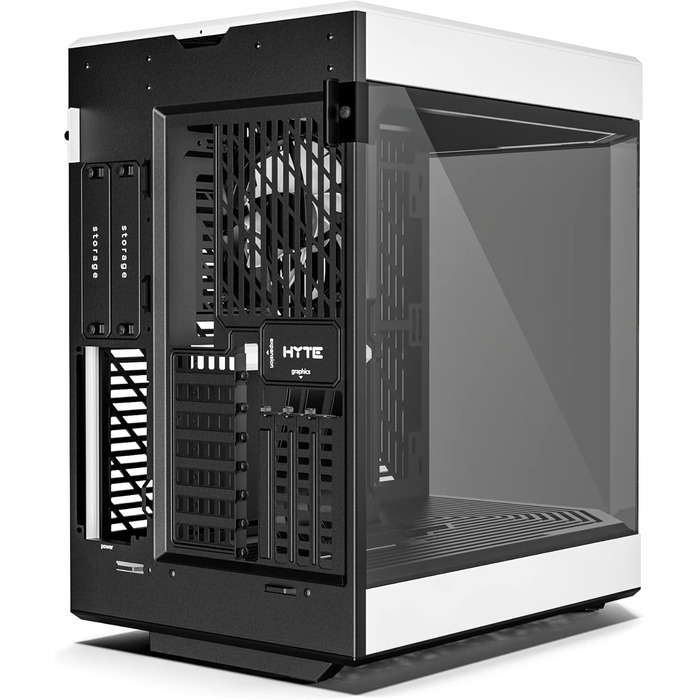 Корпус для ПК Hyte Y60 White - Mid-Tower з подвійною камерою та склом, ATX, з PCIE 4.0 Riser-кабелем
