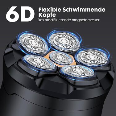 Електричний голкострум для гоління голови чоловічий, вологостійкий, з USB-C, легко чистити