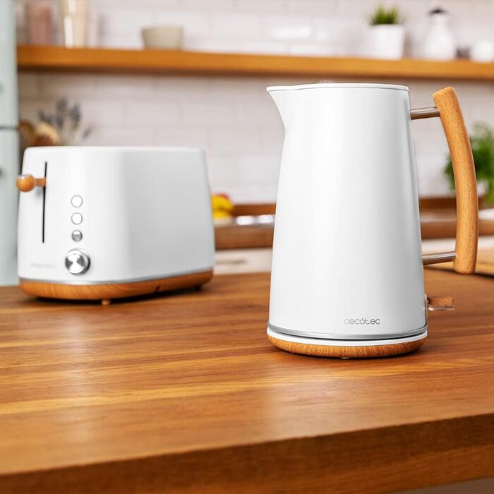 Cecotec Thermosense 400 White Electric Kettle - 1.7L, 3000W