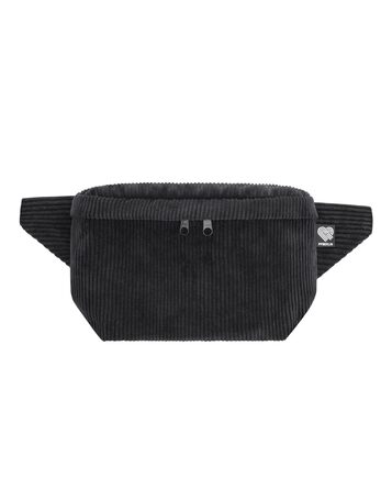 Чоловіча/Жіноча поясна сумка PP-Berlin чорного кольору з трьома відділеннями, ручної роботи, веганська, Made in Germany, для повсякденного використання та відпочинку