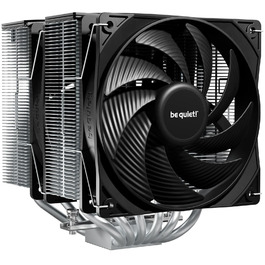 be quiet! Pure Rock Pro 3 Silver - Повітряний кулер для ПК з 4 тепловими трубами та вентилятором Pure Wings 3 120mm