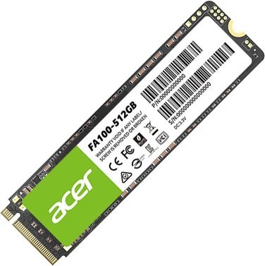 SSD Acer FA100 512GB PCIe 3.0 NVMe - Швидкий накопичувач для ПК та ноутбука