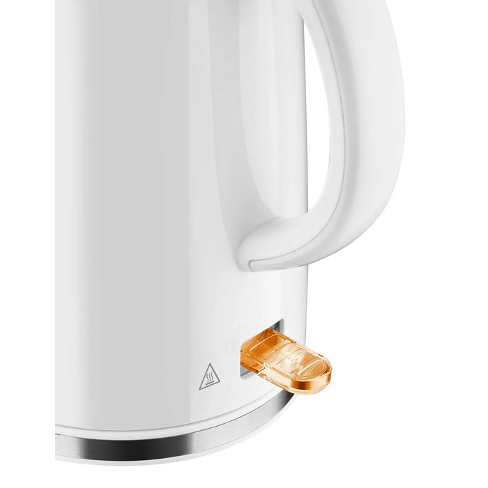 Електричний чайник Amica KF1001, 1,7 л, 2200 Вт, білий