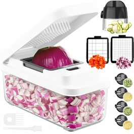 Набір для нарізки овочів 6 в 1: спіралі, кубики, слайси. Набір для нарізки овочів, фруктів та зелені