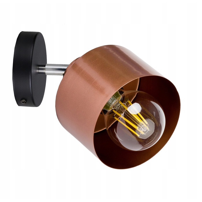 Регульований настінний світильник-бра в стилі лофт, метал, мідь