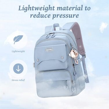 Шкільний рюкзак для дівчаток та хлопців підлітки, рюкзак для жінок та чоловіків, рюкзак для ноутбука 15,6 дюймів, повсякденний туристичний рюкзак, водонепроникний рюкзак, рюкзак для коледжу (#5 Чорний-b)