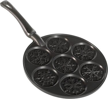 Пан для випікання млинців Nordic Ware Snowflake, 26.7 см, чорний, алюміній