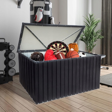 Металевий садовий бокс для зберігання Corciano, 1300 л, 183x88.6x94 см, для тераси та балкона