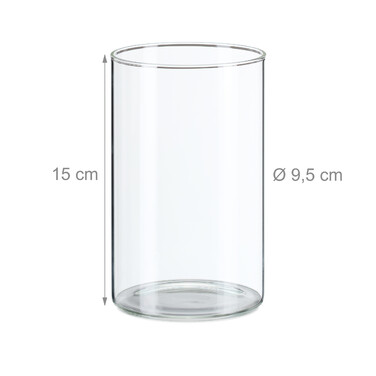 Relaxdays Glass Vase Set