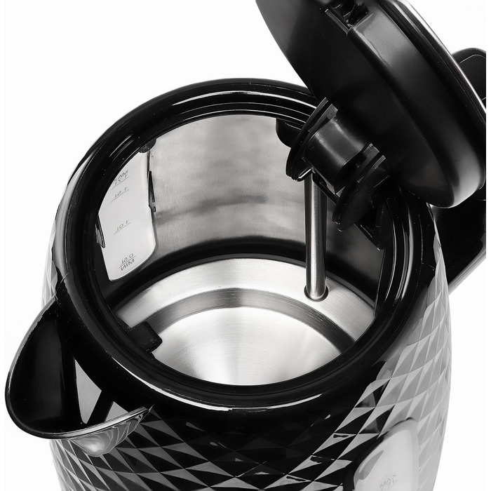 Електричний чайник Eldom C265B 1.7л, 2000W, ретро дизайн, білий | Чайник для води з індикатором рівня води