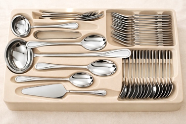 Набір столових приборів із нержавіючої сталі, 72 предмети – елегантний сервіз на 12 осіб