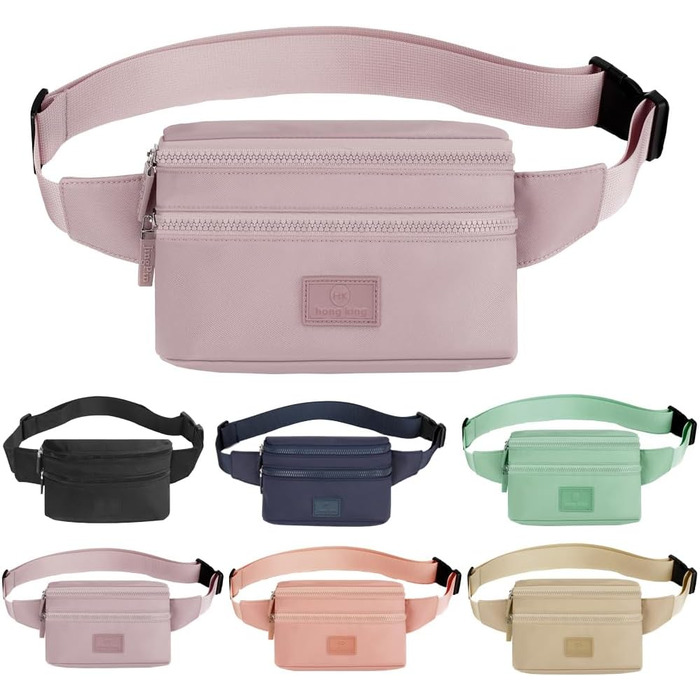 Поясна сумка на пояс для жінок та чоловіків, спортивна, водовідштовхувальна, для бігу (фіолетовий)