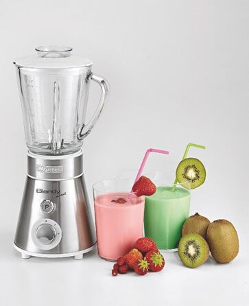 Ariete 561 Blendy Metal - Mixer with stainless steel blades - 800 ml glass jar - 2 speeds + pulse - 300 watts - Silver