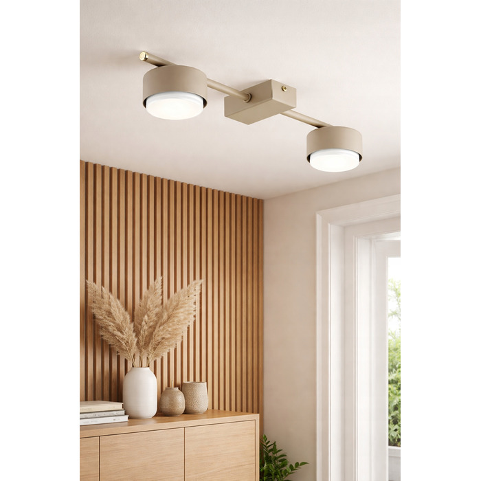 Підвісна люстра Elko-Lighting Mono Ecru 2 точки світла GX53
