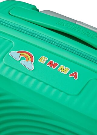 Чемодан American Tourister Hartschalenkoffer 77 см, Trolley з 4 колесами, TSA-замок, розширюваний, легкий, 97/110 л, чорний (Bass Black)