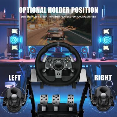 Складаний стійка-держак для керма Grefinity для Logitech G29/G920/G923, Thrustmaster T300RS/T150/TX, Fanatec, PXN — регульована висота (56–78 см), вуглецева сталь