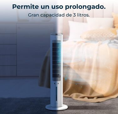 Охолоджувач Cecotec EnergySilence SkyCool 60W, 3L, для ефірних олій, 3 швидкості, 50° осциляція, білий