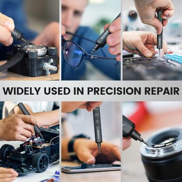 Електрична викрутка 68 в 1 з LED екраном та 64 бітами S2 - для ремонту ноутбуків, окулярів, годинників